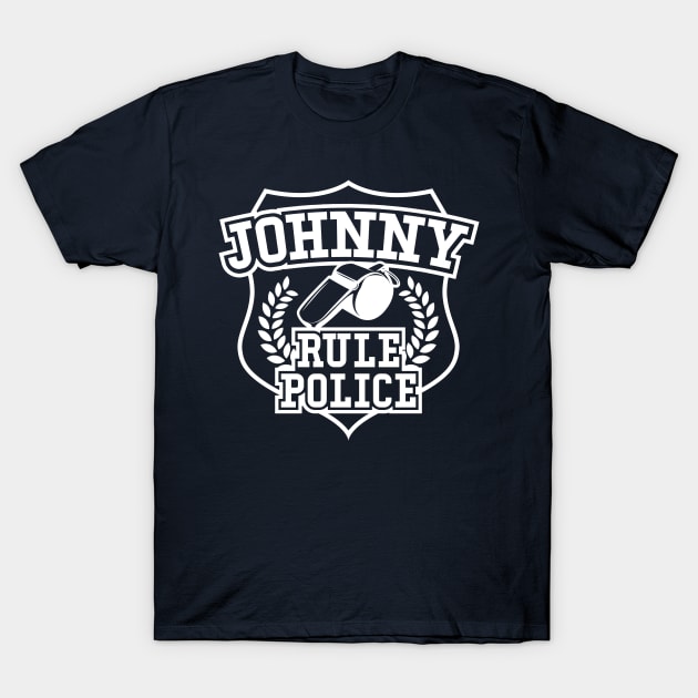 Johnny Rule Police T-Shirt by datraceman